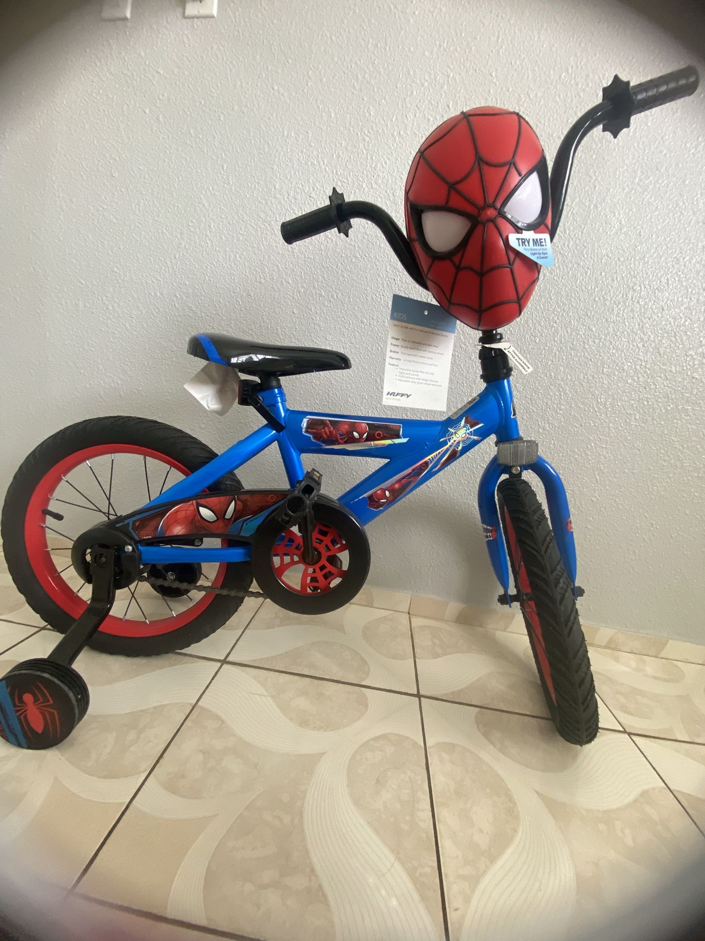 Kids Spider Man Bike