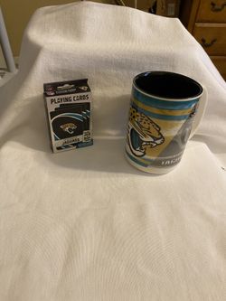 Jacksonville Jaguars Coffee Mug And Playing Cards