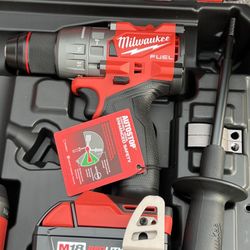 Milwaukee Fuel Rapid Stop Hammer Drill $110 Tool Only  $170 With Battery 5.0 
