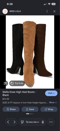 Miss Lola Knee High Boots