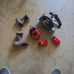 Porter Cable Drill, Impact And Saw W/batteries And Charger