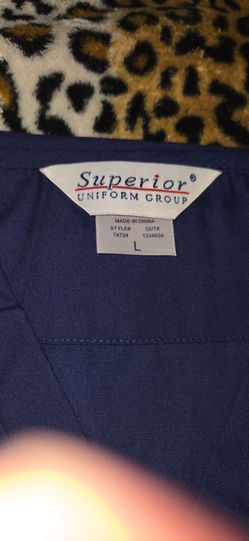 Superior uniform group to pull over uniform shirt size large