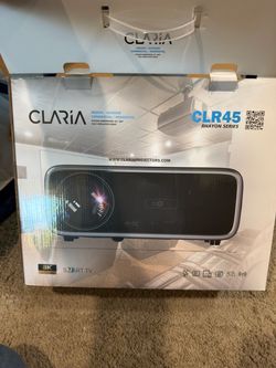 Brand New Claria CLR45 8K Smart Projector + Adjustable Tripod Stand | Premium Home Theater & Business Projector