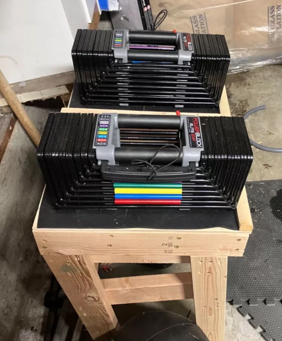 PowerBlock Elite EXP Adjustable Dumbbells (5-90 lbs Per Dumbbell)