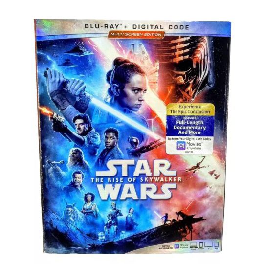 Star Wars: The Rise of Skywalker Blu-ray Disc + Digital Brand New W/slipcover