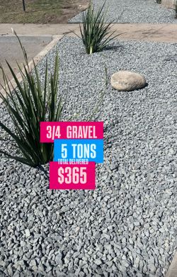 Gravel White Gold Gray Blue 3/4 3/8 Fill Sand Class 2 Base Rocks 