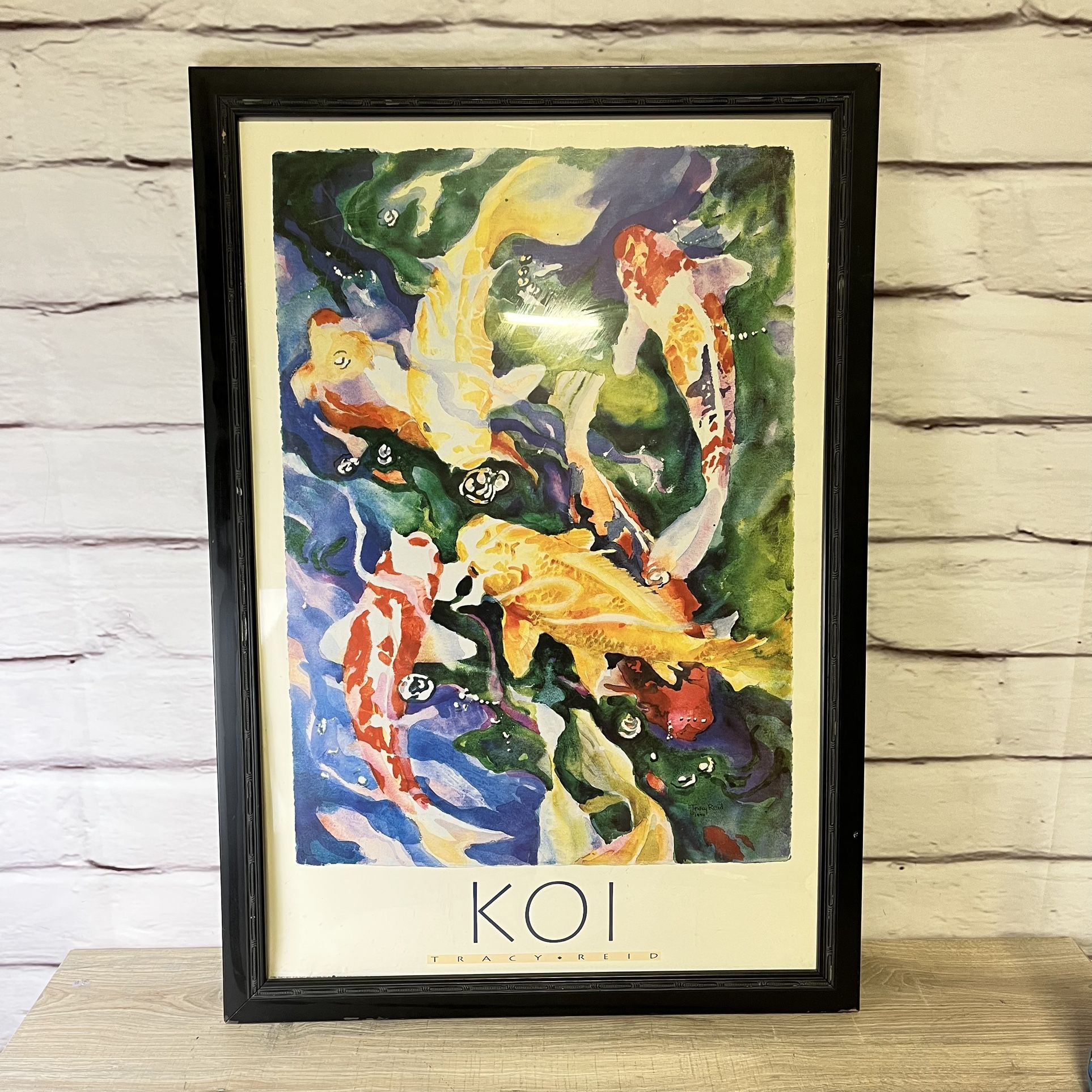 Watercolor Print Koi Fish Tracy Reid Poster Wall Art