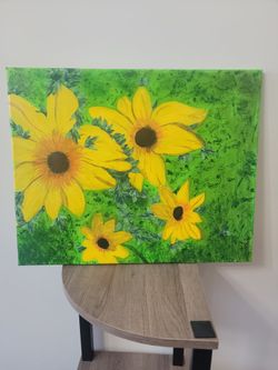 Hand Painted Sunflowers