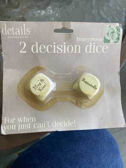 Honeymoon. Decision dice. (Novelty )