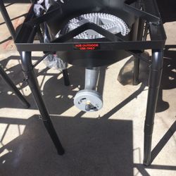 High pressure burner with stand