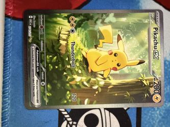 Pikachu ex pokemon card