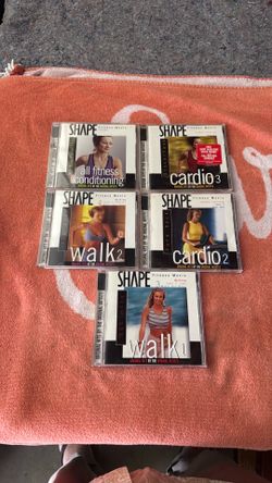 SHAPE Fitness Music CD Collection – 5 Original Workout CDs (Walk & Cardio)