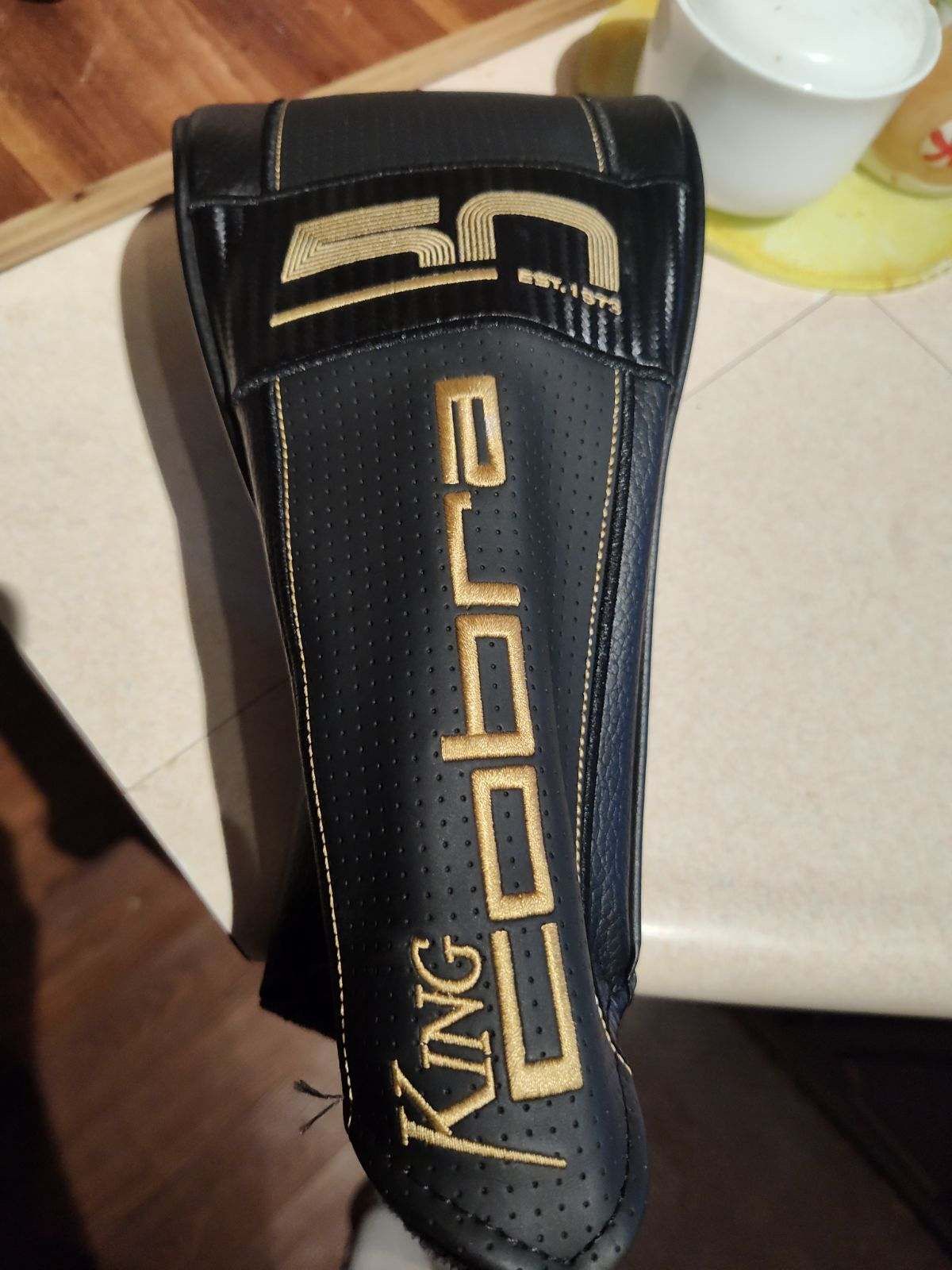 Cobra aero jet, stuff flex, hazardous black shaft, mid size grip, 50th anniversary.