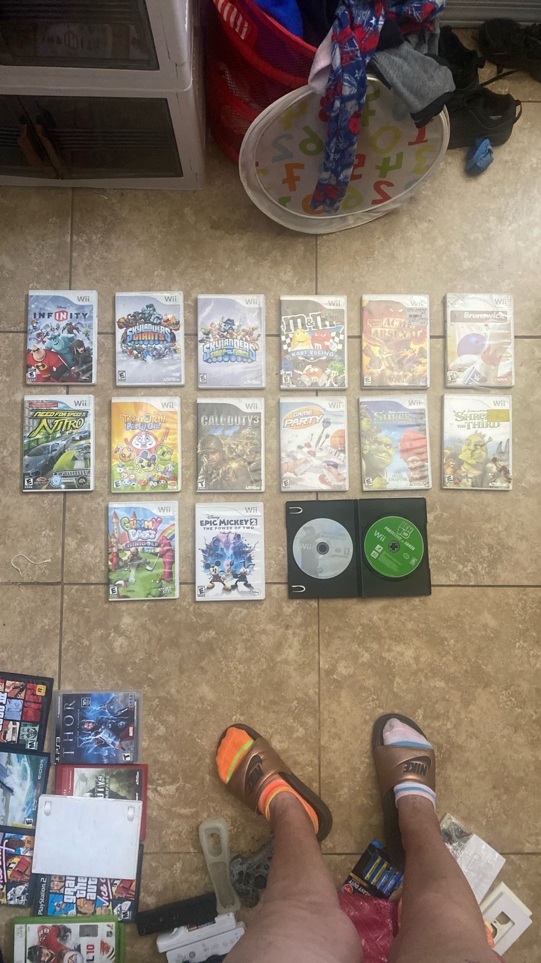 Wii Console Variety Of Games 16 Games In Total
