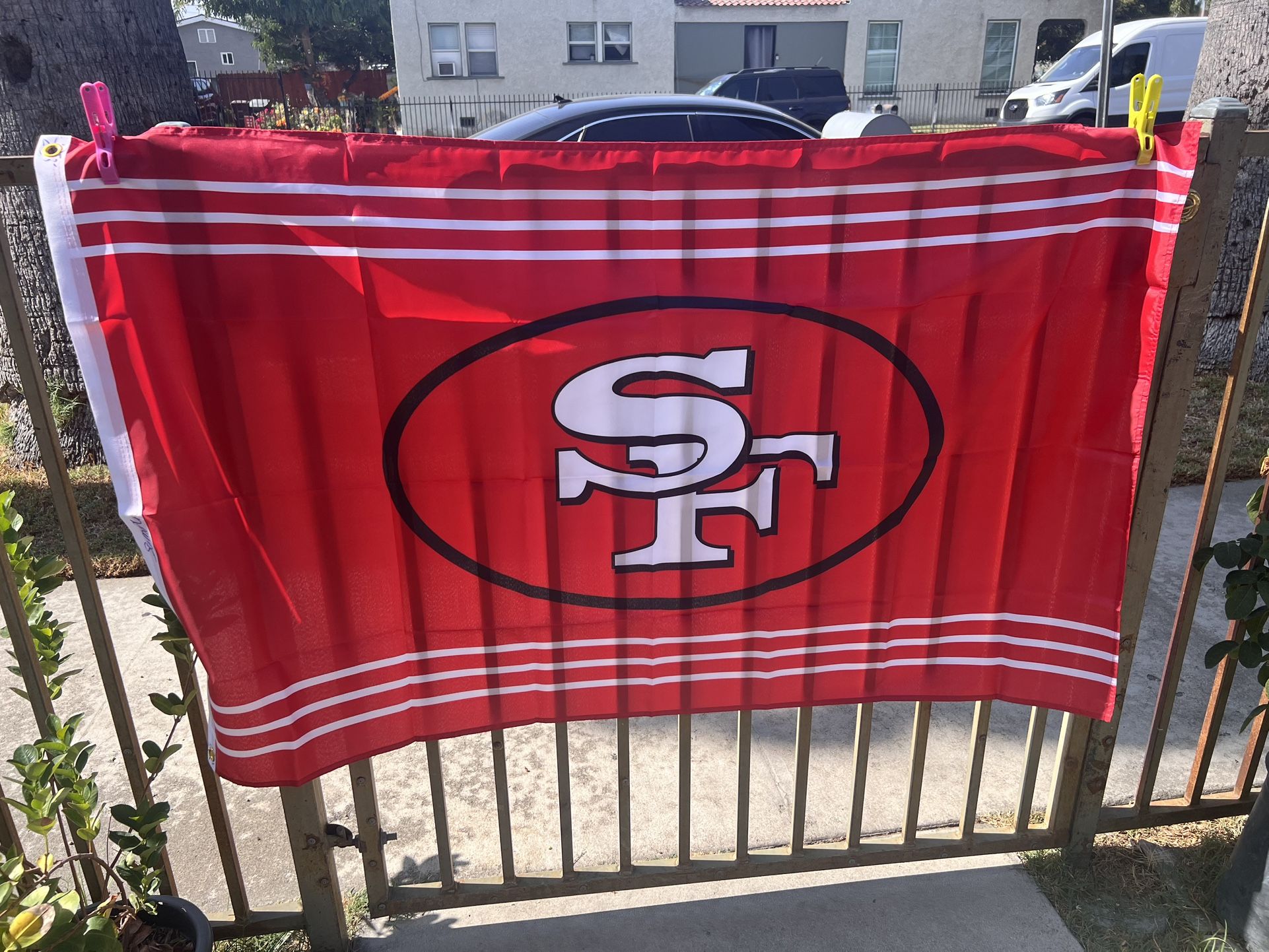 Used 49ers Flag Size 3ftx5ft
