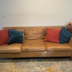 West Elm Hamilton Leather Sofa