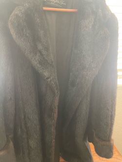 Black Mink Fur Coat