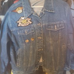 Ladys Harley Blue Jean Jacket 