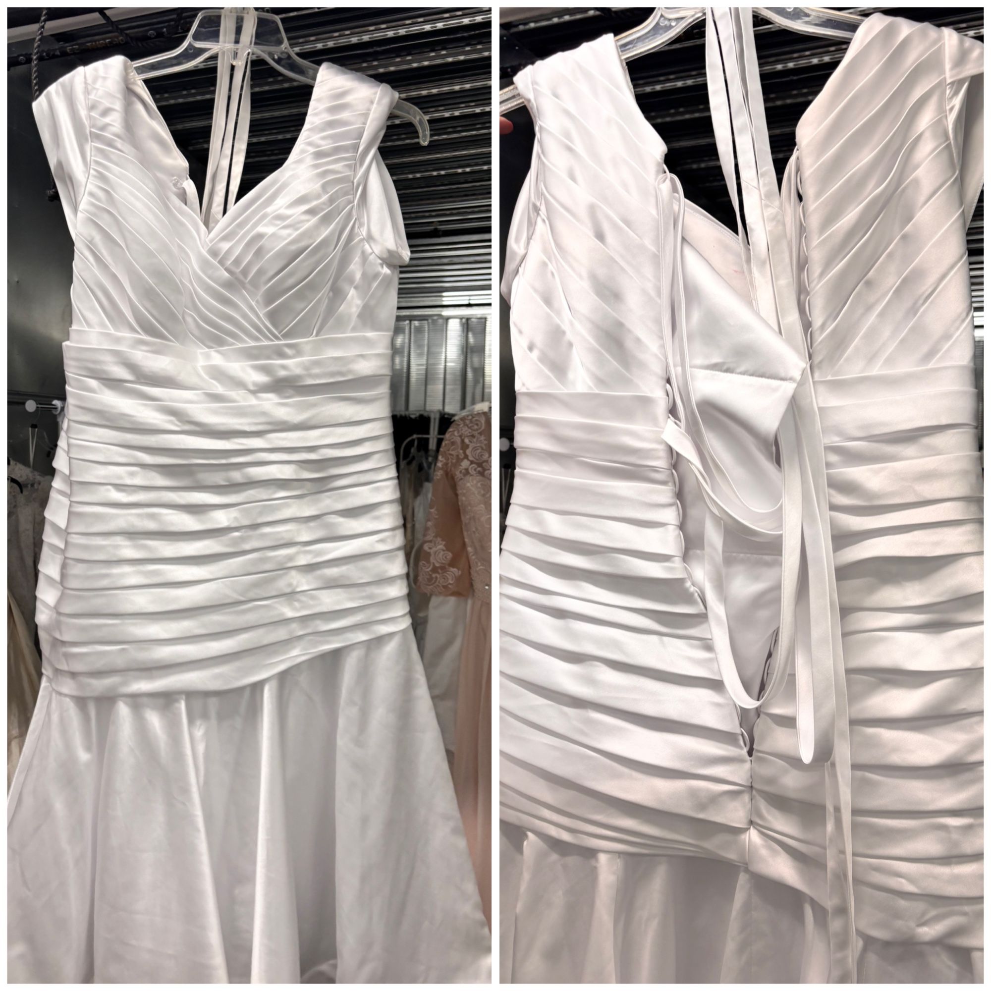Beautiful Wedding Gown Size 16 With Corset Back. Simple but very elegant dress. Can meet in Midvale or Murray. Cash/Venmo 