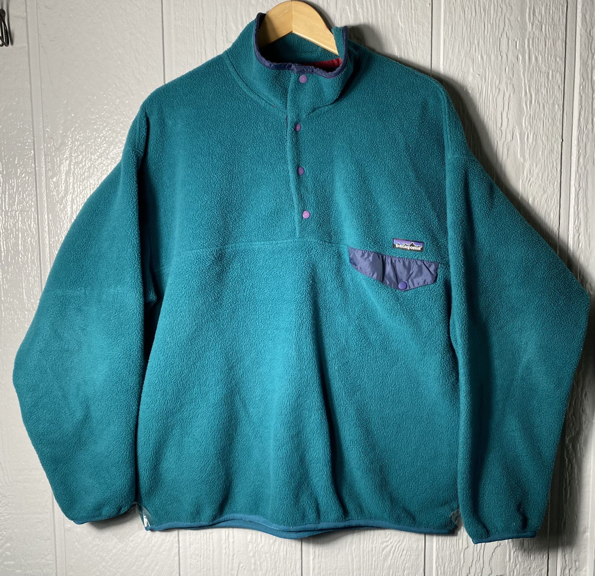  Vintage Patagonia Made In Jamaica Synchilla Snap-T 1990s - XL