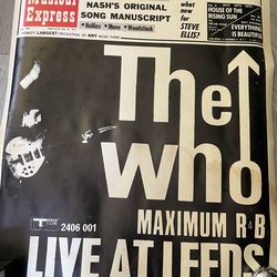 The Who Live at Leeds Poster