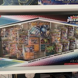 Prismatic Evolutions Lucario ex & Tyranitar ex Premium Collection (Sam's Club) Pokemon