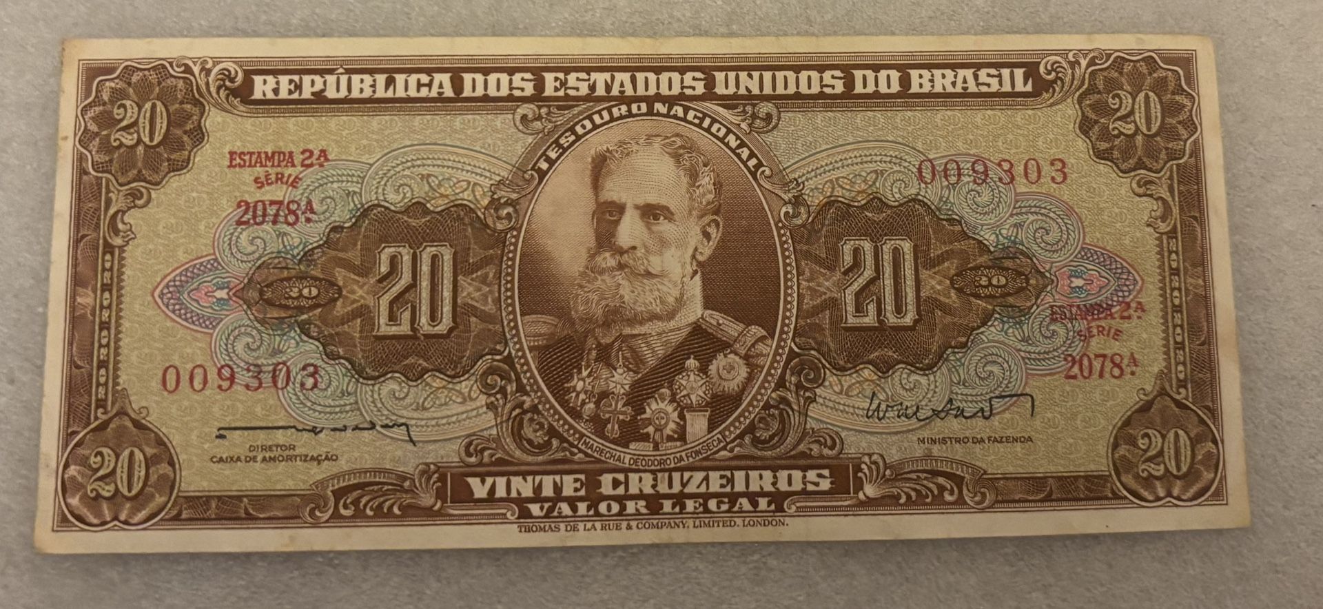 20 Cruzeiros Of Brazilian, Collectible