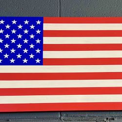 Flag Wood 12” Hand Made 