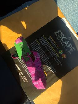Escape GA ticket for Saturday