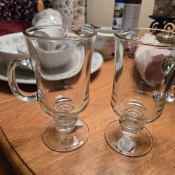 2 Crate And Barrel Irish Coffee Mugs 