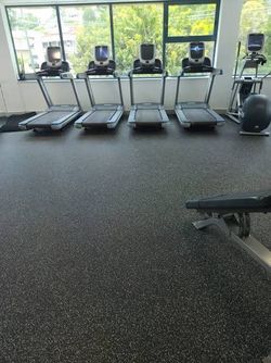 Home Gym Flooring - 8mm Commercial Rubber Rolls - In Stock
