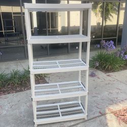 Garage Shelving Unit.   See Photos For Details.   18 Inch Wide. 36” Length . 73 Inch Height.  Great Condition 