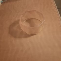 Yellow Resin Bangle Bracelet 