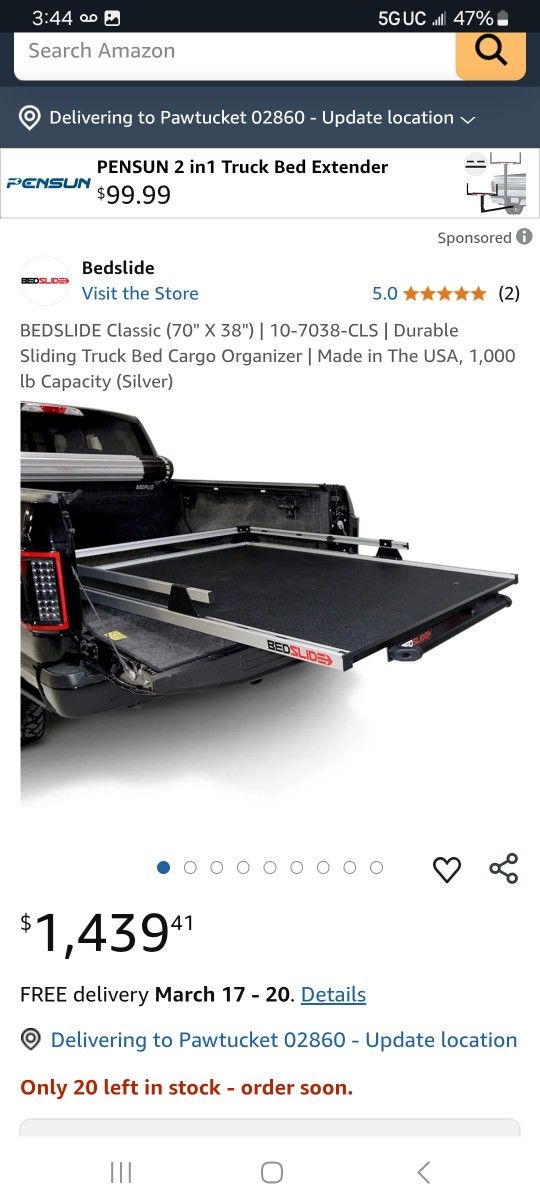 Pick Up Truck Bed Cover And Bed Cargo Slide