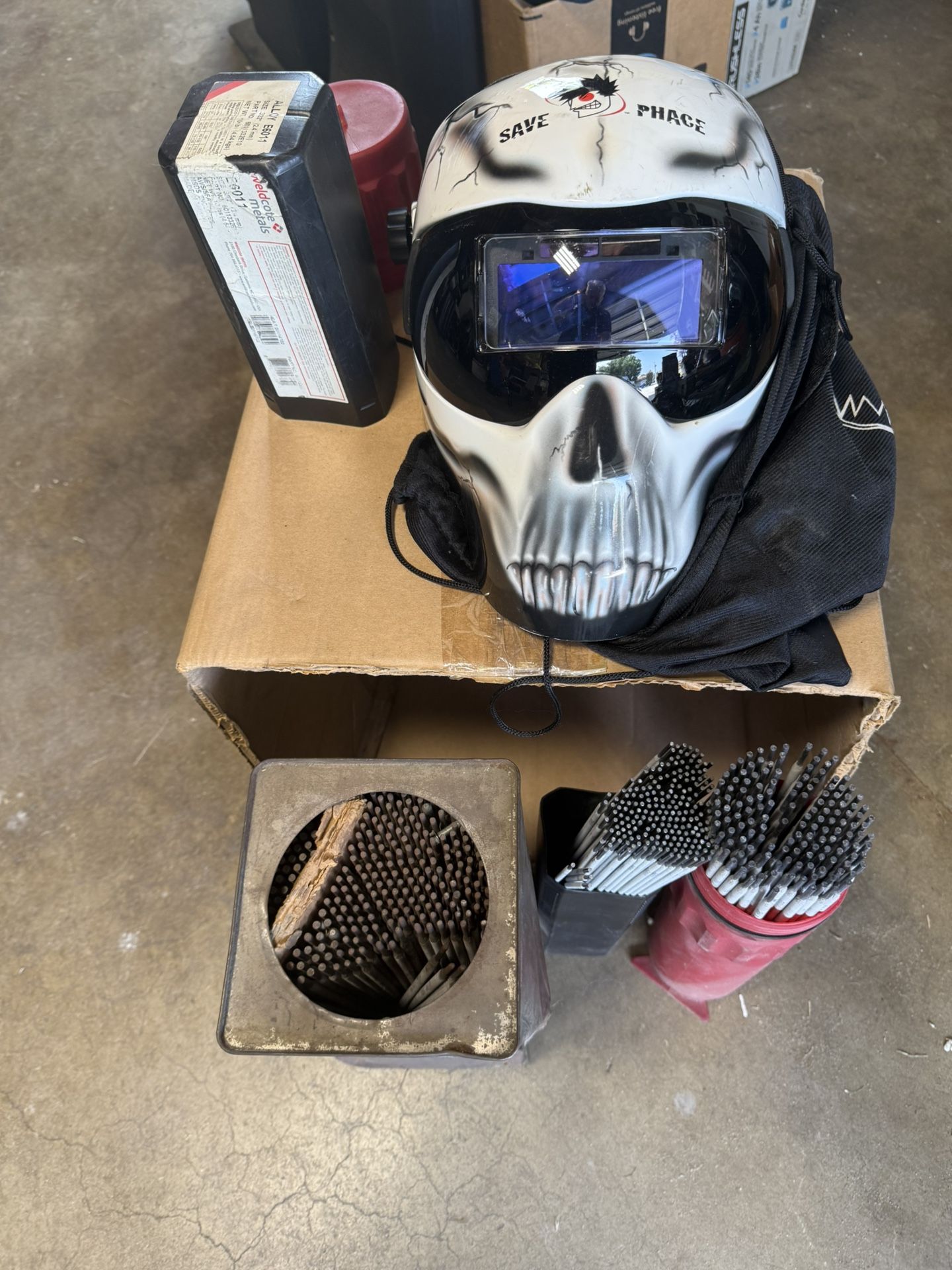 Welding Helmet, Welding Rod & Holders