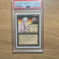 MTG 1994 DEMONIC ATTORNEY REVISED PSA 10