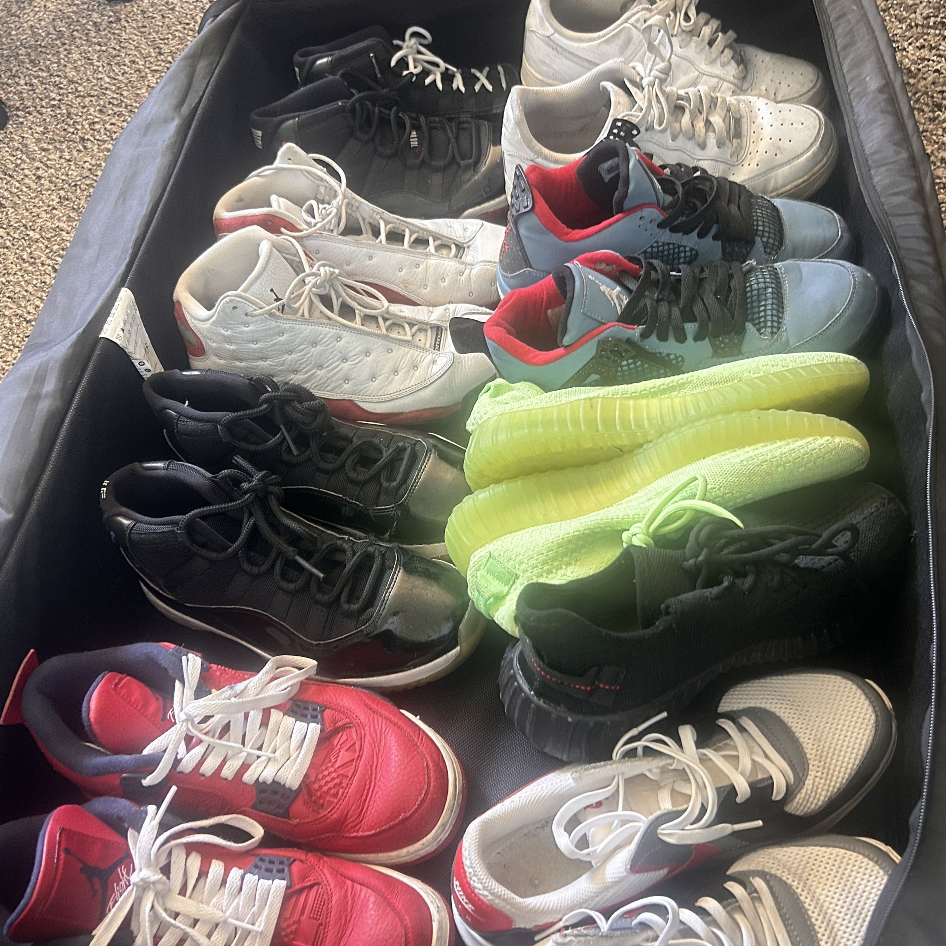 Jordan’s Nike Etc Sneakers Collection Size 9-10 Sold As Is