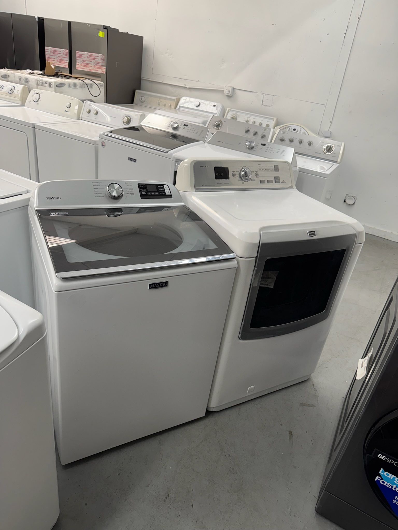 Used Maytag Washer and Gas Dryer with Warranty Big Capacity Top Load