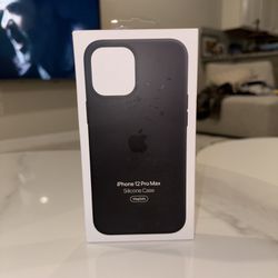 iPhone 12 Pro Max Apple Original magsafe Silicone Case Black New