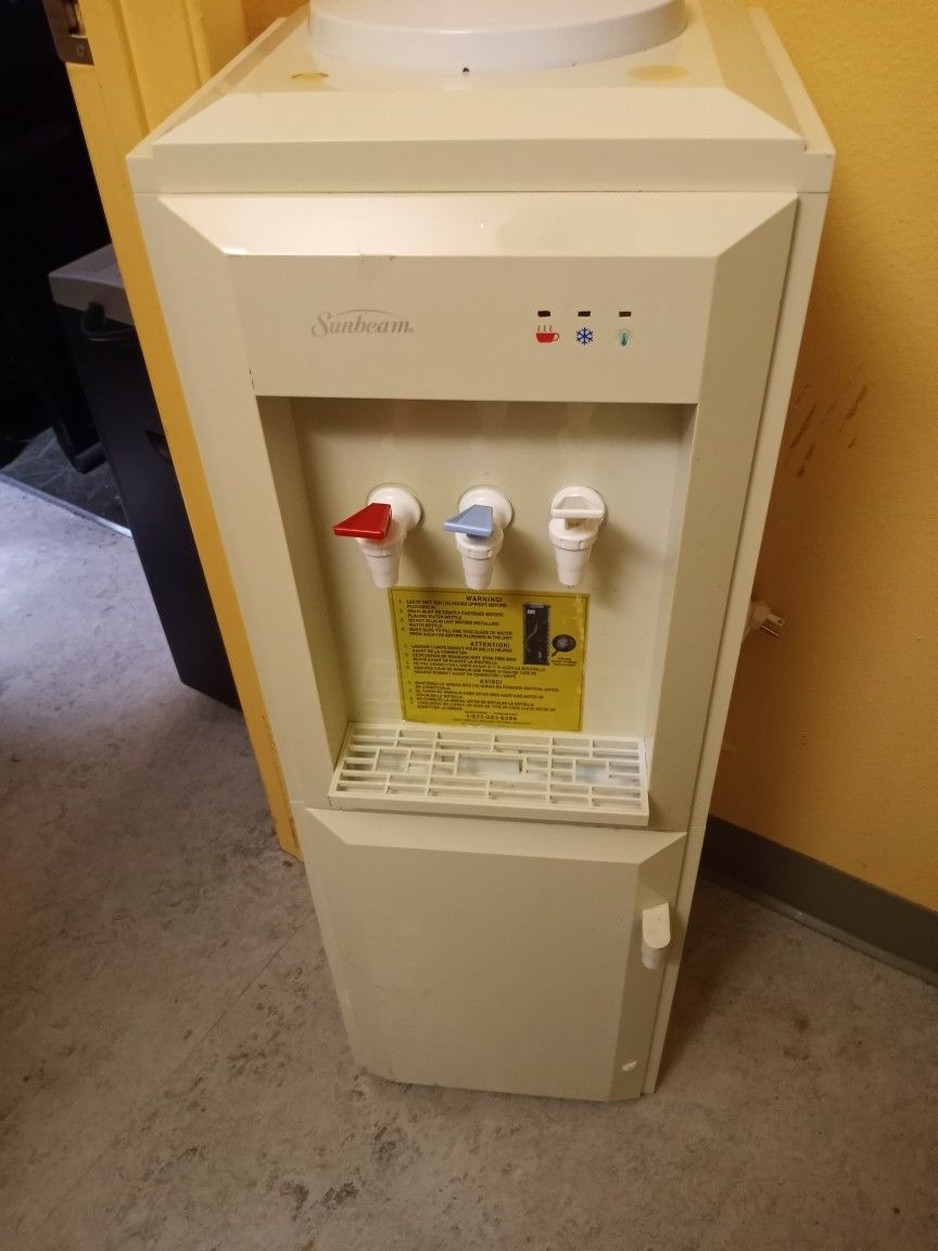 Sunbeam Hot Cold 5gal. water dispenser.