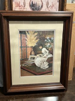 Framed Victorian Woman Art Print
