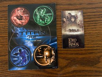 Vintage Move Magnets Titan A.E. & Lord of the Rings