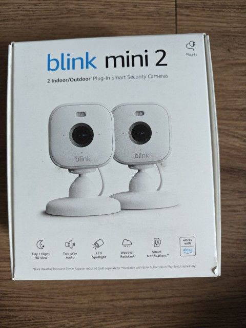 Blink Mini 2 Indoor Outdoor Security Cameras