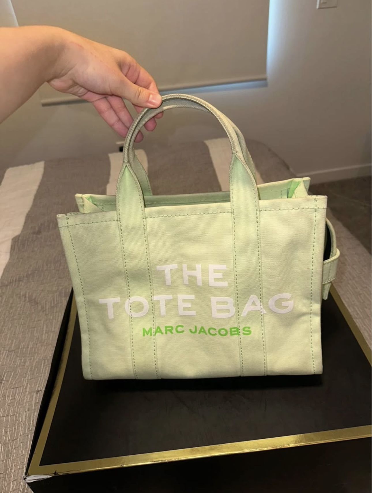 Marc Jacob’s Neon Green Canvas Tote Purse
