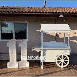 Marquee Numbers And Candy Cart