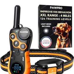 Best Dog Training Collar (4 Mile Range), W/ Retractable Leash And HI Vis Reflective Collar