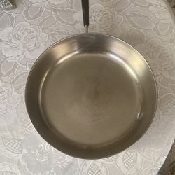 Revere Ware 1801 10" skillet/pan w/lid Copper Bottom Rome, NY USA