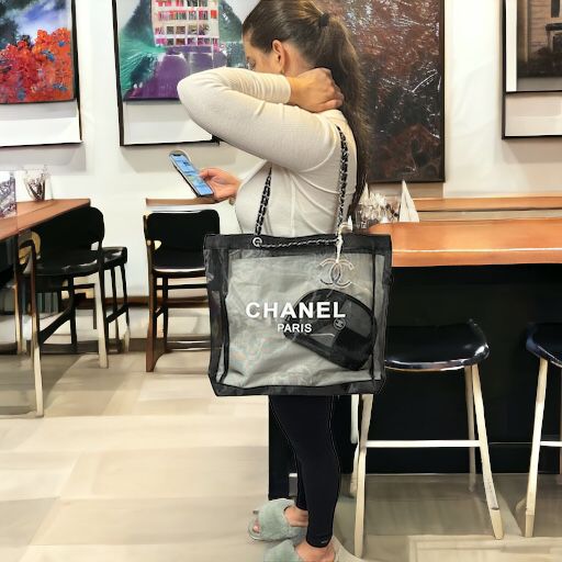 Chanel Mesh Beach Tote Bag