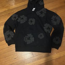 Black Denim Tear hoodie READ DESCRIPTION 