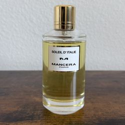 Mancera Soleil D’italie EDP Niche 4oz Men’s Cologne with Magnetic Cap (90% Full)